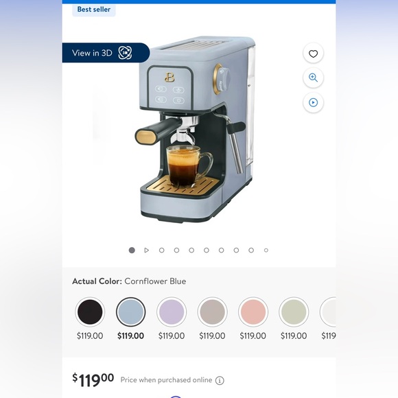 Kitchen | Beautiful Slim Espresso Maker Cornflower Blue By Drew ...